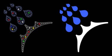 Fişek Lekeli Ağ Ağı Su geçirmez Simgesi