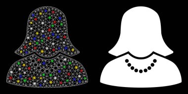 Fişek Lekeli Ağ Kadın Simgesini İşaretle