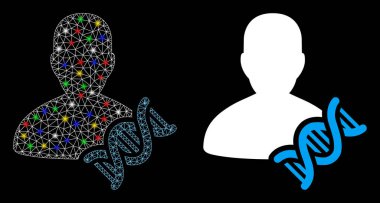 Fişek Lekesi Genetik Uzmanı DNA Simgesi ve Alev Lekeleri