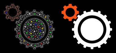 Fişek Kablosu Çerçevesi Vites Simgesi Fişek Benekli