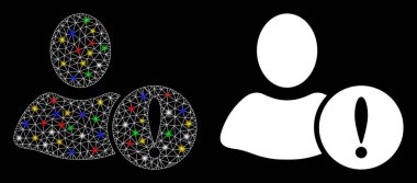 Fişek Benekli Ağ Kullanıcı Sorun Simgesini İşaretle