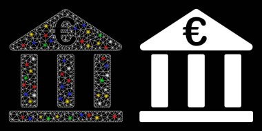 Fişek Kablosu Çerçevesi Avrupa Bankası Benekli Simge Binası