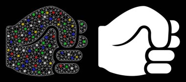 Fişekli Ağ Yumruğu Simgesini Alevlendir