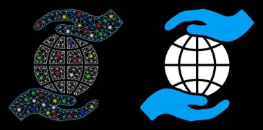 Fişek Benekli Küresel Sigorta Simgesi