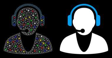 Fişek Benekli Ağ 2d Operatör Simgesi