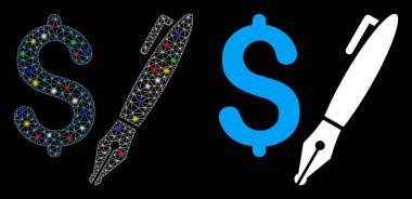 Fişek Kablosu Çerçeve Kalem Fiyat Simgesi Fişek Benekli