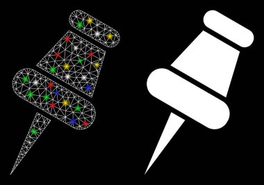 Fişek Kablosu Çerçevesi Pin Simgesi Benekli