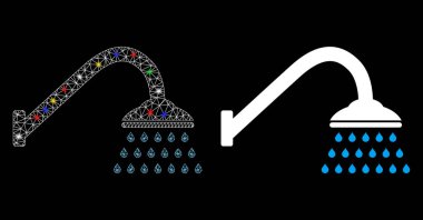İşaret fişeği lekeli Ağ Gövdesi Duş Simgesi