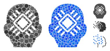 Cyborg Çemberlerin Baş Kompozisyon Simgesi