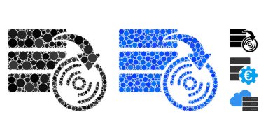 Yuvarlak Noktaların Veritabanı Yedekleme Simgesi