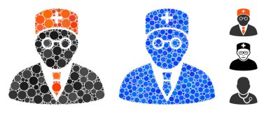 Ana Hekim Kompozisyon Yuvarlak Noktaların Simgesi