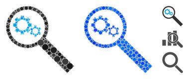 Küresel Ögelerin Mozaik Simgesini Ara