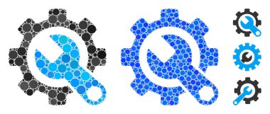 Servis Araçları Bileşimi Çemberlerin Simgesi