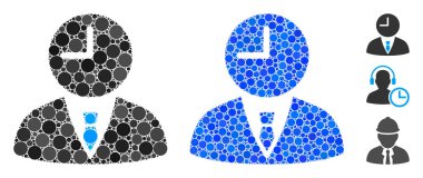 Küre Ögelerinin Zaman Yöneticisi Kompozisyon Simgesi