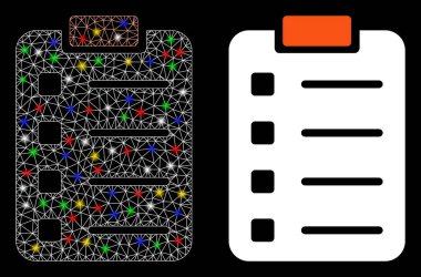 Parlak Izgara Kablo Çerçeve Pad Fişek Benekli Simge