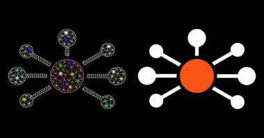 Işıldayan Ağ Kabuğu İlişkileri Işık Noktalı Simge