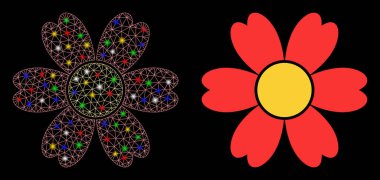 Fişek Lekeli Ağlı Kabuk Çiçek Simgesi