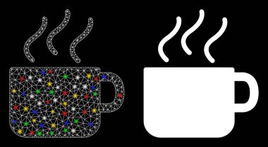 İşaret fişeği lekeli Fişek İskeleti Kahve Kupası Simgesi