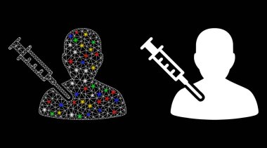 Işıldayan Ağ Adam Aşılama Simgesi