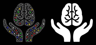 Fişek Ağı Beyni Bakım Elleri Benekli Simge