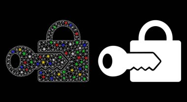 Fişek Lekeli Ağ Kaydı Anahtar Simgesi