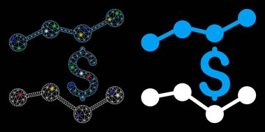 Finansal Eğilimler Simgesini Fişek Lekeleriyle Doldur