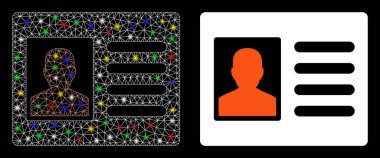 Işıldayan Ağ Hasta Hesap Simgesi Benekli