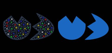 Işıklı Fişek Ağı Kırık Yumurta Kabuğu Simgesi