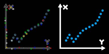 Flare Benekli Ağ Fonksiyon Çizim Simgesi Simgesini Patlat