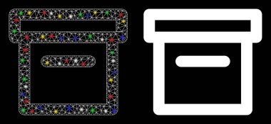 Fişek Lekeli Ağ Kutusu Simgesini Işıkla