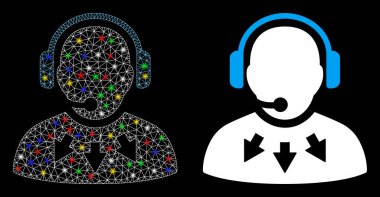 Fişek Noktalı Ağ İşlemcisi İleti Simgesini Işıkla