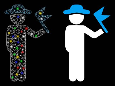 Fişek Ağı 2d Flag Icon ile Benekli Centilmen