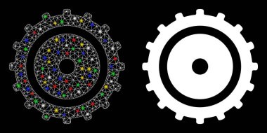 Fişek 2d İşaret İşareti Benekli Çark Simgesi
