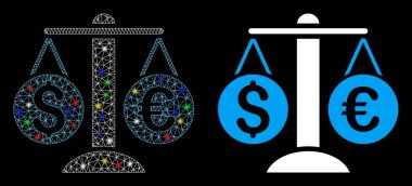 Fişek Lekeleri ile Ağ Ağı Para Birimi Dengesi Simgesini Patlat