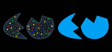 Işık Lekeli Fişek Kablosu Çerçevesi Yumurta Kabuğu Simgesi