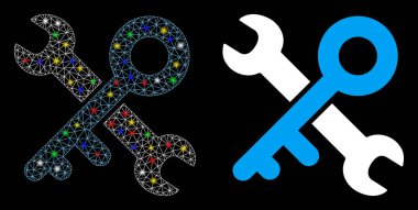 Fişek Lekeli Ağ Anahtarı Araçları Simgesi