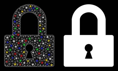 Fişek Kablosu Çerçeve Kilitleme Simgesi Benekli