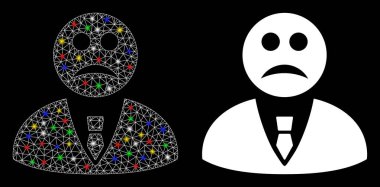 Fişek Kablosu Çerçevesi Üzgün Yönetici Simgesi Fişek Benekli