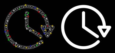 Fişek Kablosu Çerçevesi İşaret Lekeli Saat Simgesi