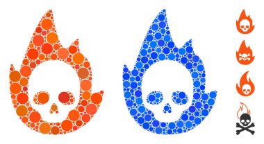 Çember Noktalarının Ölümcül Alev Bileşimi Simgesi