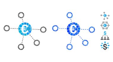 Küresel Ögelerin Euro Ağı Bileşimi Simgesi
