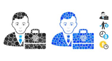 Iota Küresel Ögelerin Mozaik Simgesi