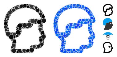 Küresel Ögelerin Başçavuş Mozaik Simgesi