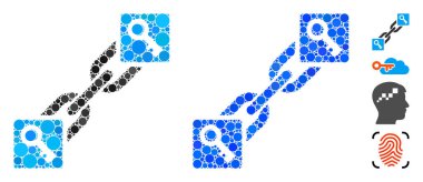 Anahtar Bloklama Mozaik Çember Noktaları Simgesi