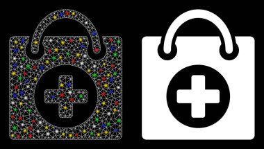 Fişek Benekli Ağ 2d İlk Yardım Simgesi