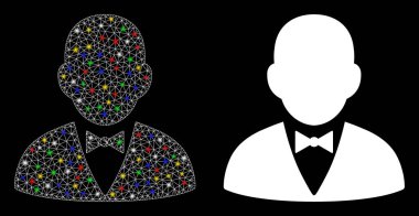 Işıl ışıl yanan Leke Leke Centilmen Simgesi