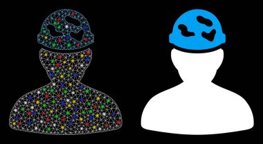 Benekli Miğfer Simgesi Altında Fişek Ağı Askerini Fişek Lekeli Fişekle