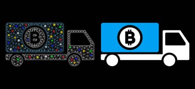 Fişek 2d Bitcoin Nakliye Aracı Benekli Simge