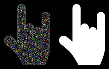 Işık Lekeli Parlak Ağlı Kaya Hareketi Simgesi