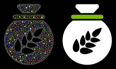 Fişek Ağları 2d Tahıl Hasadı Alev lekeli Çuval Simgesi